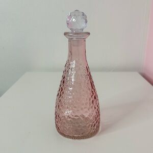 Elegant Pink Glass Vase.